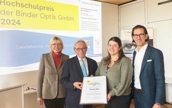 Binder Optik Hochschulpreis 2024 VerleihungTamara Beil c HS Aalen