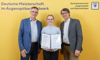 Deutsche Meisterschaft im Augenoptiker-Handwerk 2024 Hankiewicz Beerenbrink Schmidt c ZVA